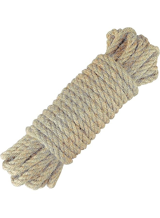 erorex 10M Jute Rope 8Mm Natural Jute Twine Rustic Cord Hemp String For Diy Box Packing Wedding Decoration Bundling Wrapping Floristry Arts Crafts - Image 1