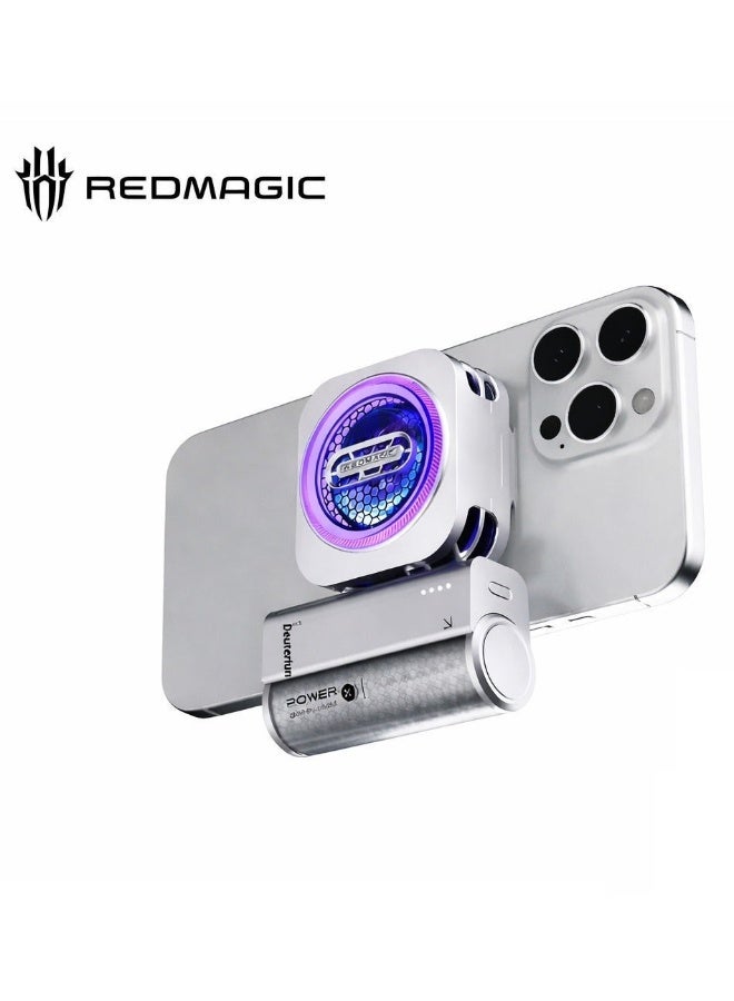 نوبيا ريد ماجيك RedMagic 22.5W Mini Power Bank for RedMagic Coolers & Mobile Phones, Fast Charging, 5000mAh Capacity, Compatible with RedMagic 6 Pro Cooler & Below, iPhone and Samsung Devices (Power Bank Only) - Image 1