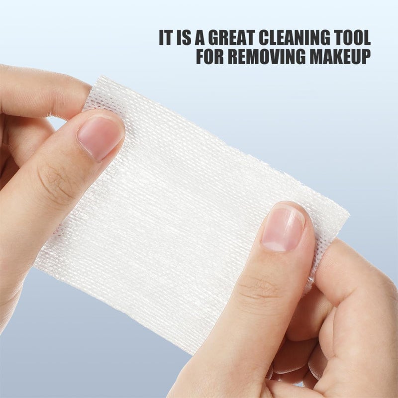 240 Pieces Stretchable Rectangular Makeup Remover Pads Thick Cotton Facial Cleansing Wipes for Women Sensitive Skin Removal - Image 3