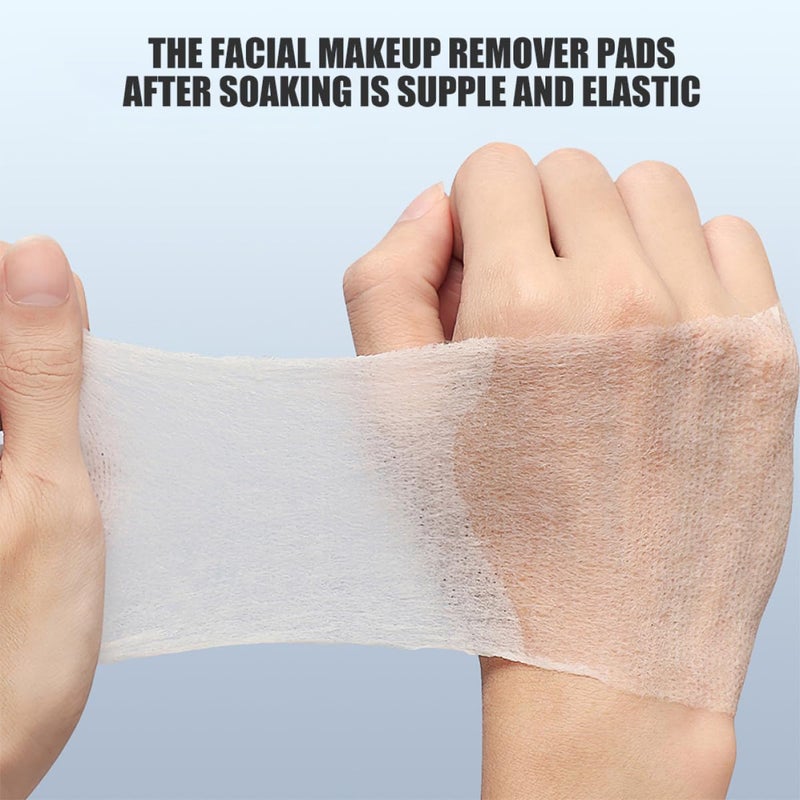 240 Pieces Stretchable Rectangular Makeup Remover Pads Thick Cotton Facial Cleansing Wipes for Women Sensitive Skin Removal - Image 5