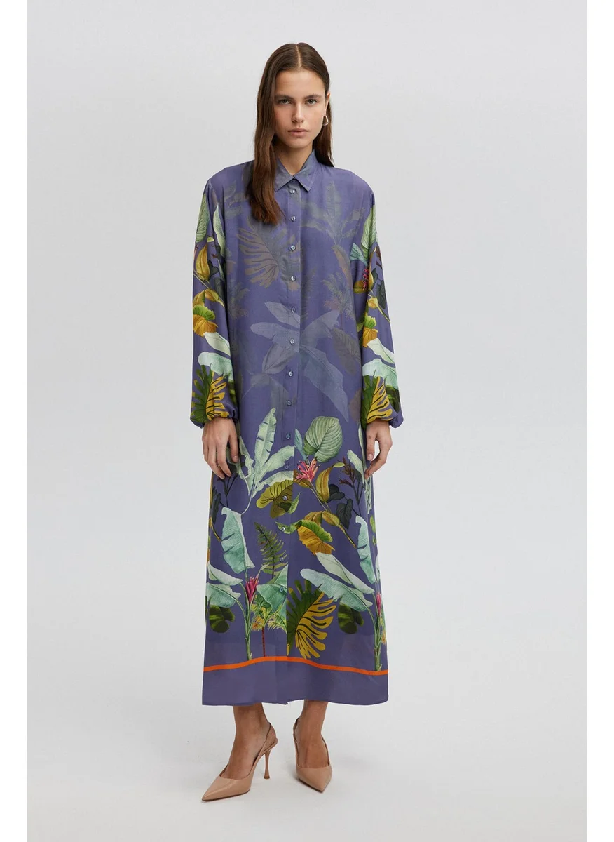 Touche Patterned Shirt Dress