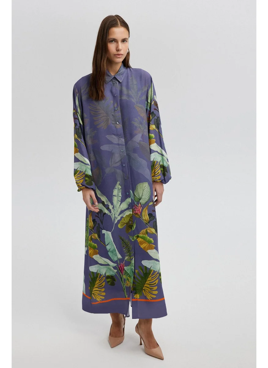 Touche Patterned Shirt Dress