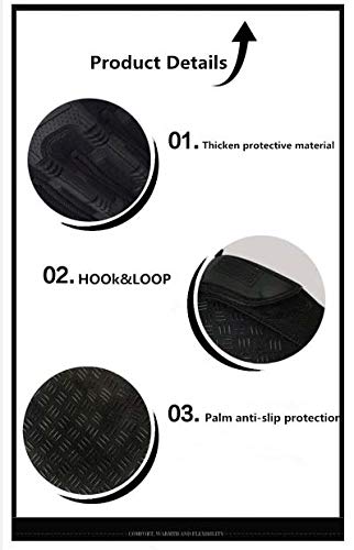 Alexvyan Cotton L Size-Running Gloves Fitness Riding Biking Outdoor Gloves Protective Hand Riding,Cycling,Bike Motorcycle Gym Gloves For Women Men,Universal Size Full Finger Season Summer&Winter,Black - Image 3