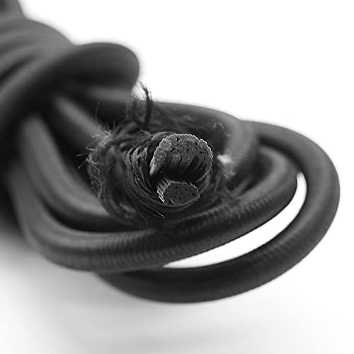 Baiann 3/16 Inch Elastic Cord Shock Marine Grade Black 30FT Bungee Stretch for DIY Projects, Tie Downs - UV and Weather Resistant, Long-Lasting Stretch Round Elastic String - Image 3