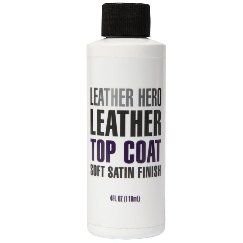Leather Hero Top Coat – Leather Sealant & Protective Finish for Dye, Paint, Car Seats, Shoes & More – Scratch-Resistant Color Restorer with Applicator – 4oz(Satin Finish) - Image 5