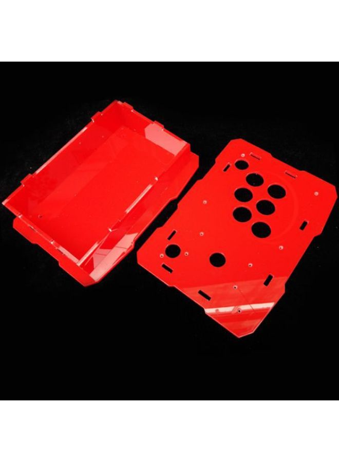 Arcade Rocker Housing Game Rocker Frame Rocker Outer Frame Machine Box Arcade Game Rocker King Of Fighters-Product Color:Acrylic Transparent Frame (please Note The Key Position)  - Image 1