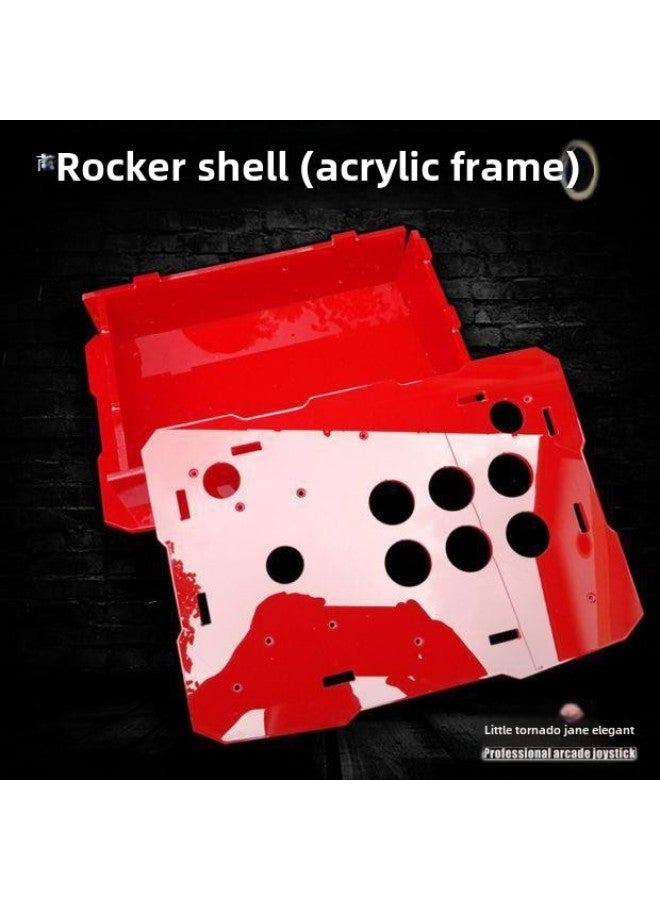 Arcade Rocker Housing Game Rocker Frame Rocker Outer Frame Machine Box Arcade Game Rocker King Of Fighters-Product Color:Acrylic Transparent Frame (please Note The Key Position)  - Image 5