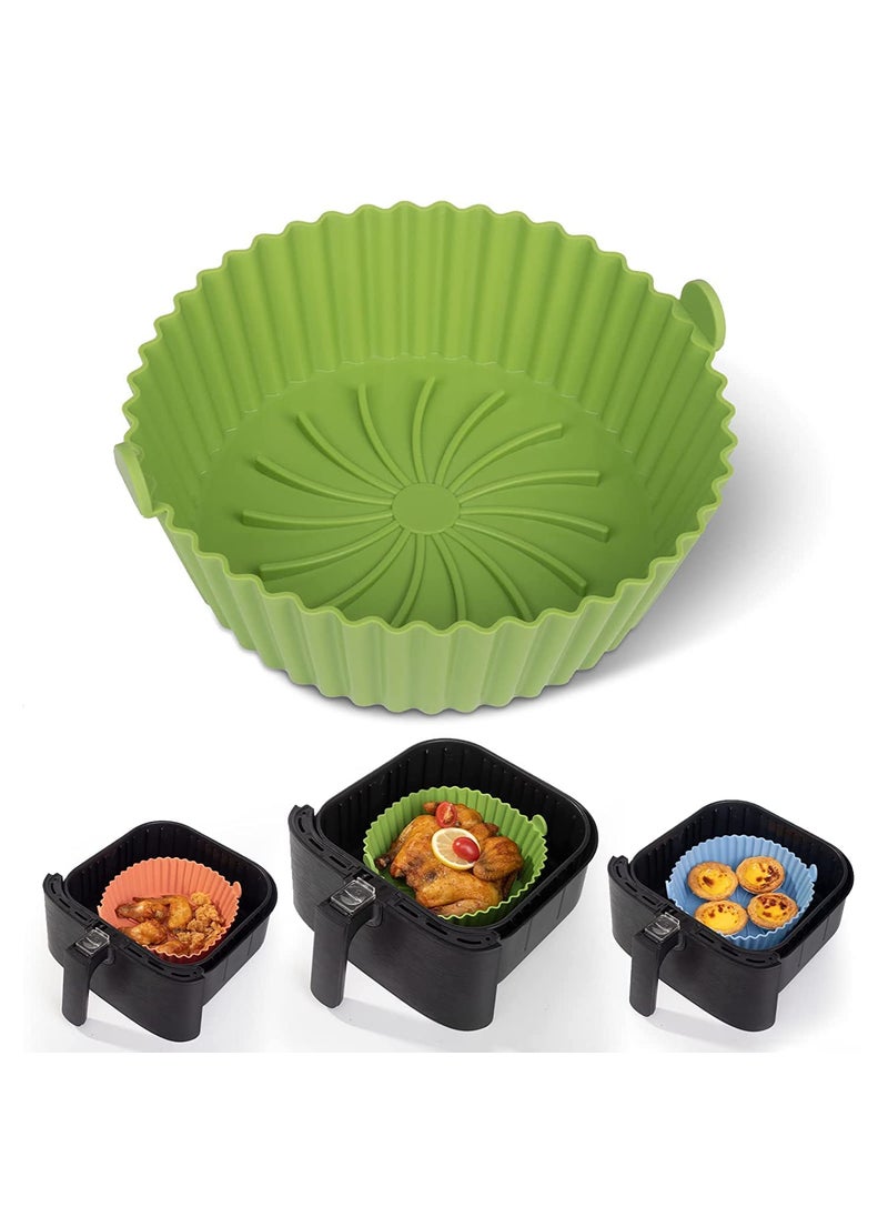 Bunzello Bunzello Air Fryer Silicone Pots NonStick Air Fryer Liners with Ear Handles Reusable AirFryer Silicone Basket  - Image 3