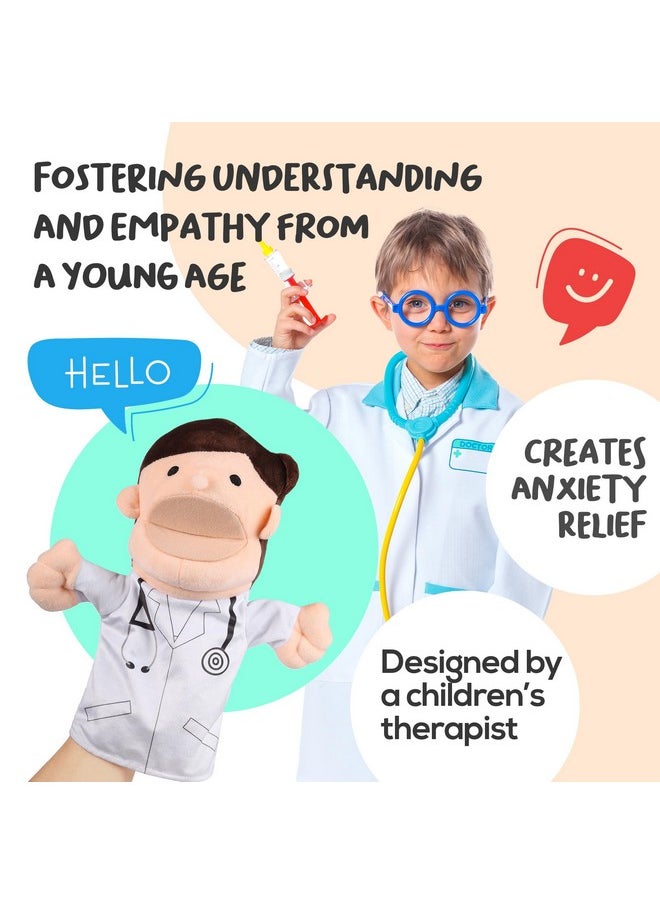 BETTERLINE - Pretend Toy Medical Kit With Doctor & Nurse Hand Puppets Eases Fear For Kids Educational Roleplay Toy For Toddlers & 3+ Toys For Girls Boys Pretend Playset Kids Doctor Set - Image 1