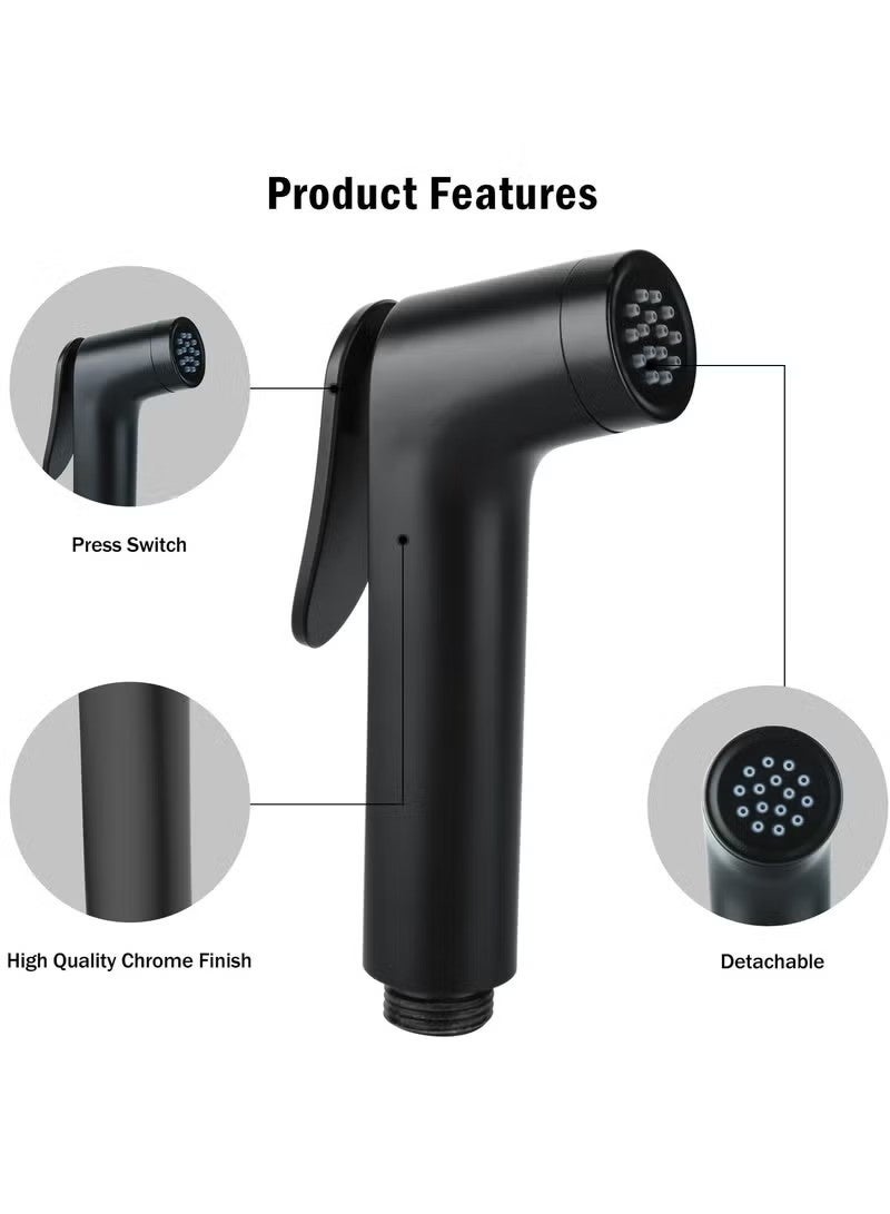 Beauenty Bidet Shattaf Set, Handheld Adjustable Bidet Sprayer for Toilet, Standard Muslim Shower Set, with Bathroom Bidet Spray Shattaf Hose - Image 3