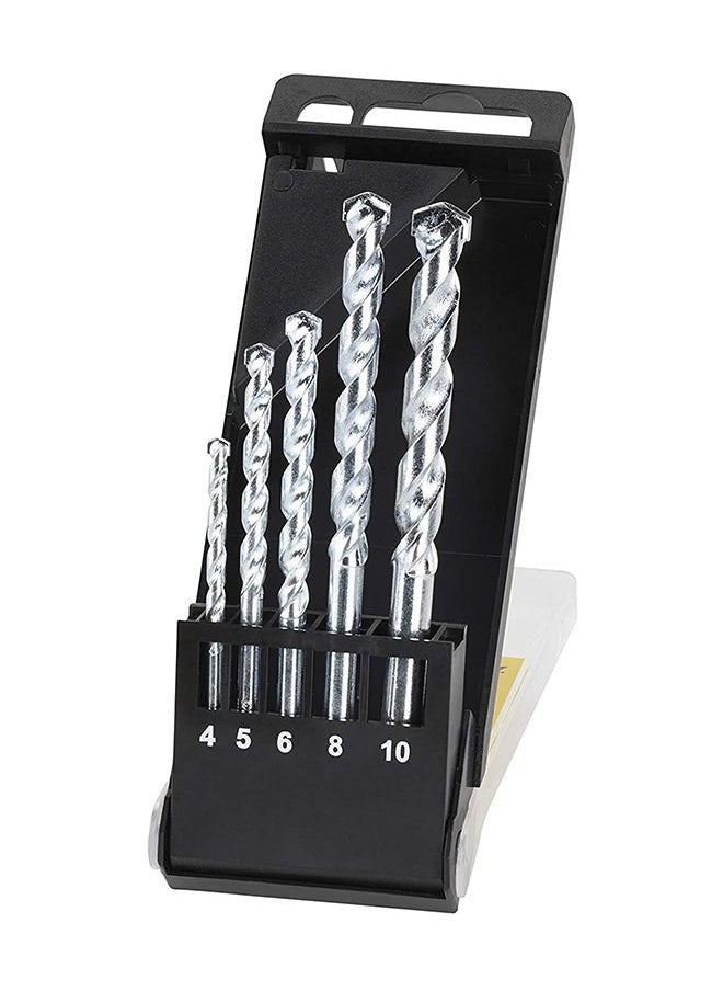Stanley Drill Bit Std Masonry 4 5 6 8 10 mm Set STA56035-QZ  - Image 1