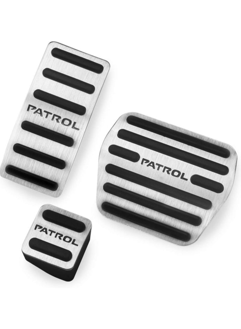 Generic Nissan Patrol Y62 Armada Accessorries 2010 2011 2012 2013 2014 2015 2016 2017 2018 2019 Gas Brake Clutch Aluminum Pedal Covers  - Image 1