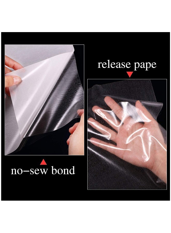 Iron on Adhesive Patch Double Sided Iron on Heat Adhesive Patch for Clothing Fusible Interfacing Fabric Lightweight Patches  30 Pieces, 11 X 9.8 Inch  - Image 5