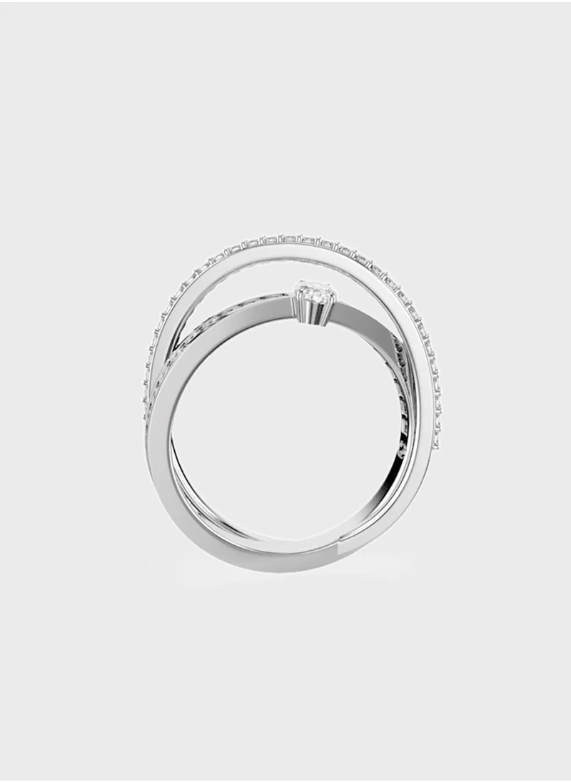 سواروفسكي Hyperbola Stone Detail Single Ring