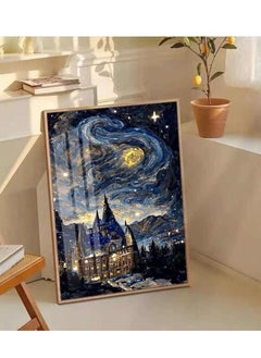 SYOSI Diamond Painting, Diamond Art Painting Kits for Adults Kids, Diamond Painting Moon Kits, DIY Full Drill Crystal Rhinestone, Home Wall Decor Art DIY Crafts Kits Perfect for Gift(Without Frame)  - Image 1