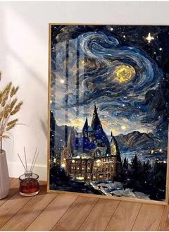 SYOSI Diamond Painting, Diamond Art Painting Kits for Adults Kids, Diamond Painting Moon Kits, DIY Full Drill Crystal Rhinestone, Home Wall Decor Art DIY Crafts Kits Perfect for Gift(Without Frame)  - Image 2