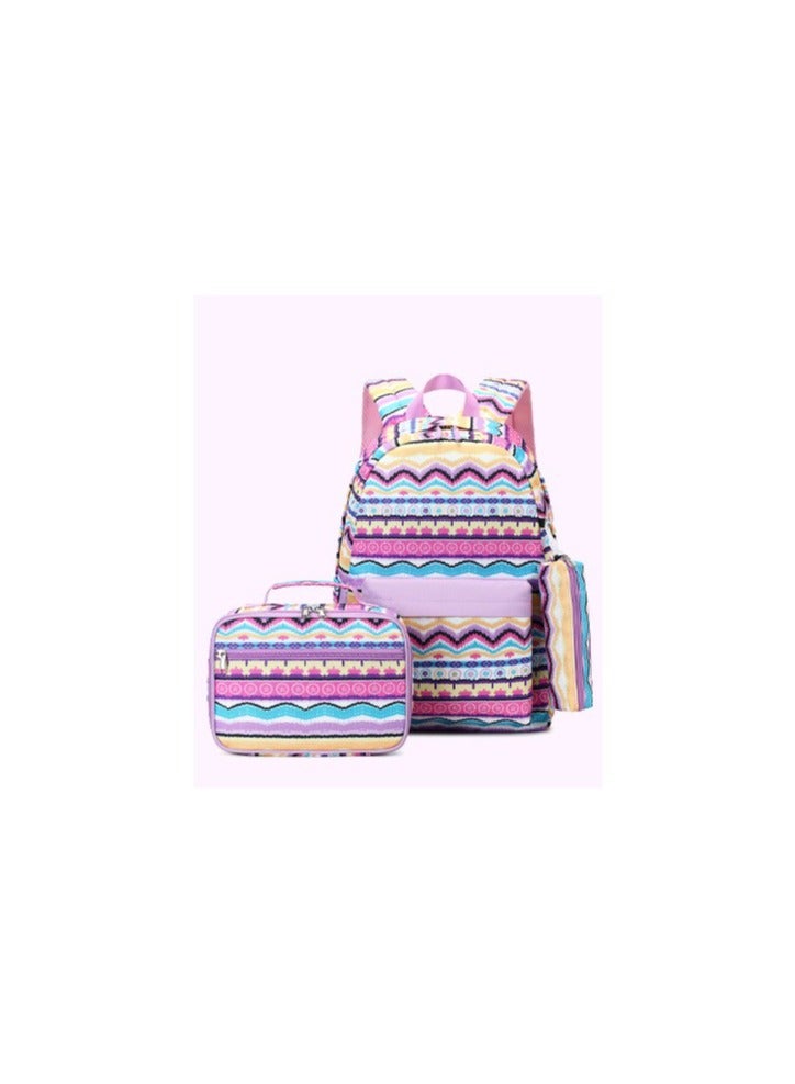 SKT Shiketro Two-piece Student Backpack Qutdoor Printed Waterproof Backpack - Image 2