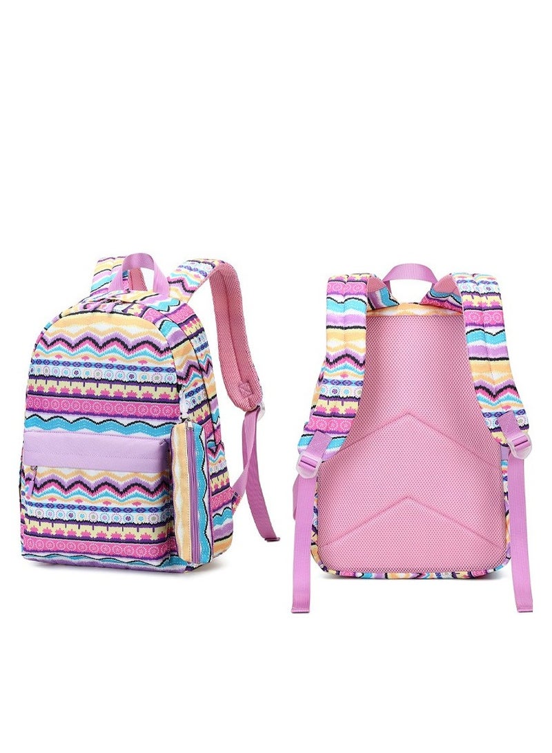 SKT Shiketro Two-piece Student Backpack Qutdoor Printed Waterproof Backpack - Image 1