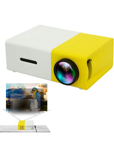Portable Mini Projector YG300 – Full Color LED Home Theater Projector for Smartphone, Laptop, TV Box | Compact Micro Projector for Outdoor Use, Kids, and Family Entertainment