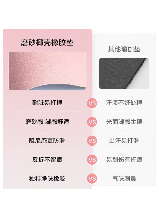 JD.com Jingzao Non-Slip Yoga Mat, Exercise Mat, Pu Position Line Yoga Mat, Home Fitness Mat, Soundproof Non-Slip Mat, Lotus Purple - Image 3