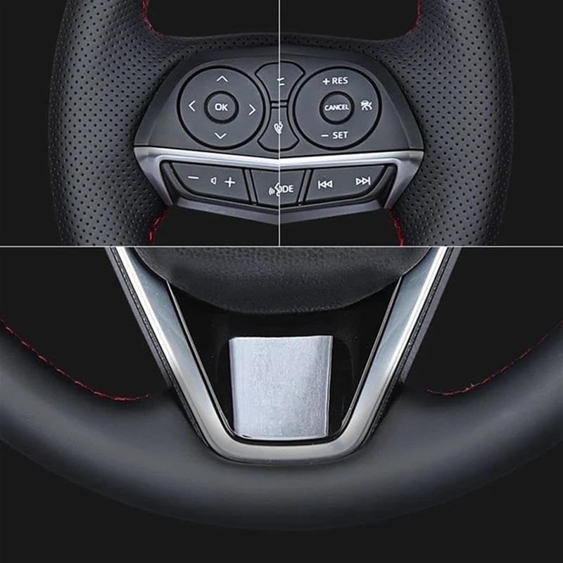 Wivplex Anti-Slip Leather Steering Wheel Cover for GMC Sierra - Image 3