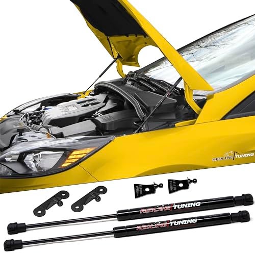 Redline Tuning 21-11025-02 Hood QuickLIFT Plus Bolt in Struts Compatible with Ford Focus 2012-2018 (All Black Components) - Image 1