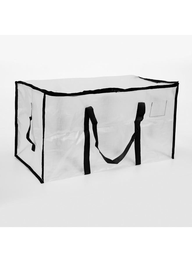 Extra Large Moving Bag with Reinforced Handles, Heavy Duty Clothing Storage Tote Bags, Moving Supplies (Transparent)  - Image 4
