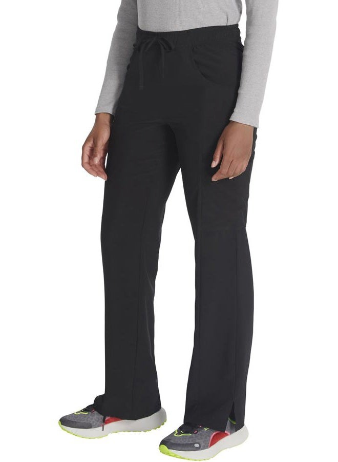 Dickies EDS Essentials Women's Drawstring Cargo Scrub Pant Xx-Small Petite Black - Image 2