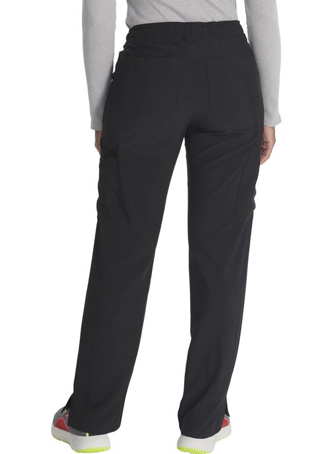 Dickies EDS Essentials Women's Drawstring Cargo Scrub Pant Xx-Small Petite Black - Image 3
