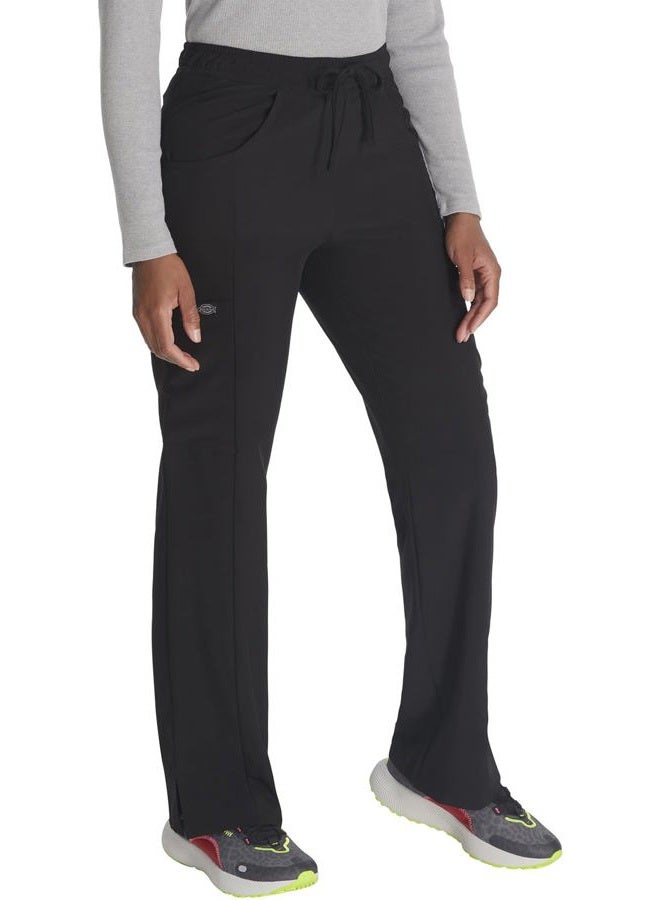 Dickies EDS Essentials Women's Drawstring Cargo Scrub Pant Xx-Small Petite Black - Image 4