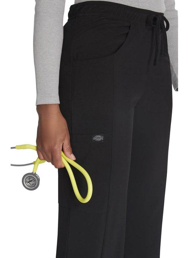 Dickies EDS Essentials Women's Drawstring Cargo Scrub Pant Xx-Small Petite Black - Image 5