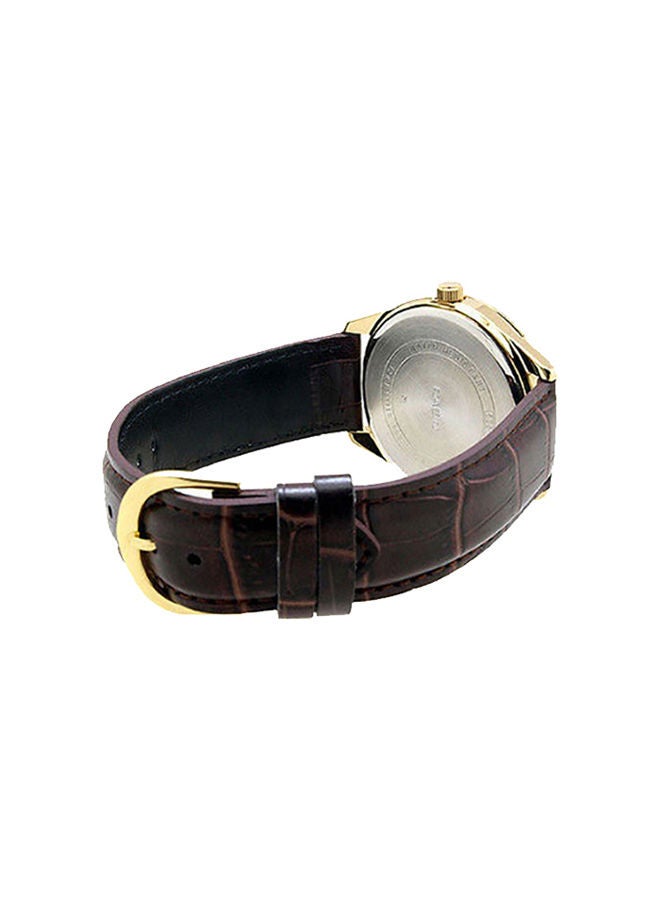 كاسيو ساعة يد من جلد نظام ثنائي LTP-V005GL-9AUDF - Image 2