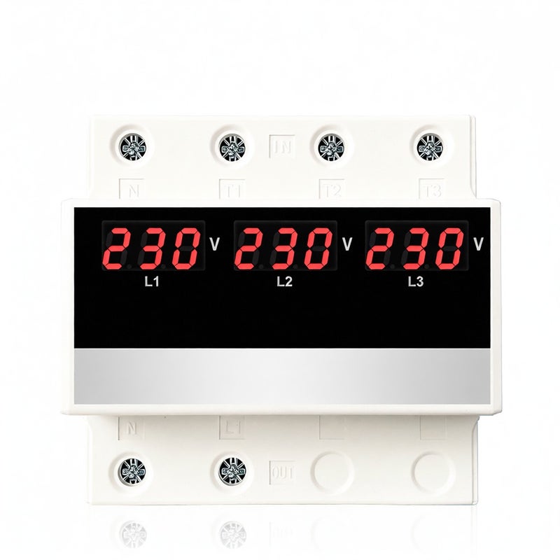 Multifunctional Microcontroller Based 3P Voltage Protector Digital Display Voltage Meter Adjustable Voltage Protective Device with Automatic Phase Switching Function - Image 5