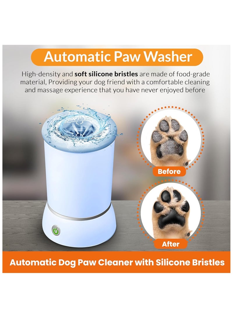 general Dog Portable Electric Foot Wash Cup with Soft Silicone Bristles Microfiber Towel for Easy Cleaning Dog Paw Washer Small or Medium Dogs - Image 5
