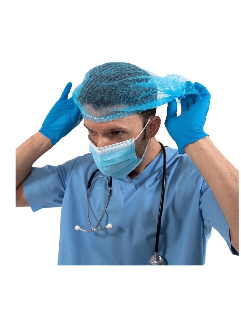 Generic Disposable Bouffant Hair Caps Head Covers 24 Inch  - Image 3