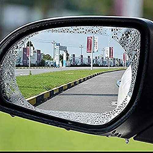 Aksmit Anti Fog Film Car Rear View Mirror,Anti-Water, Safe Driving, Anti-Fog, Waterproof Oblong Rearview Side forMirror Protective Film for Mahindra Centuro - Image 2
