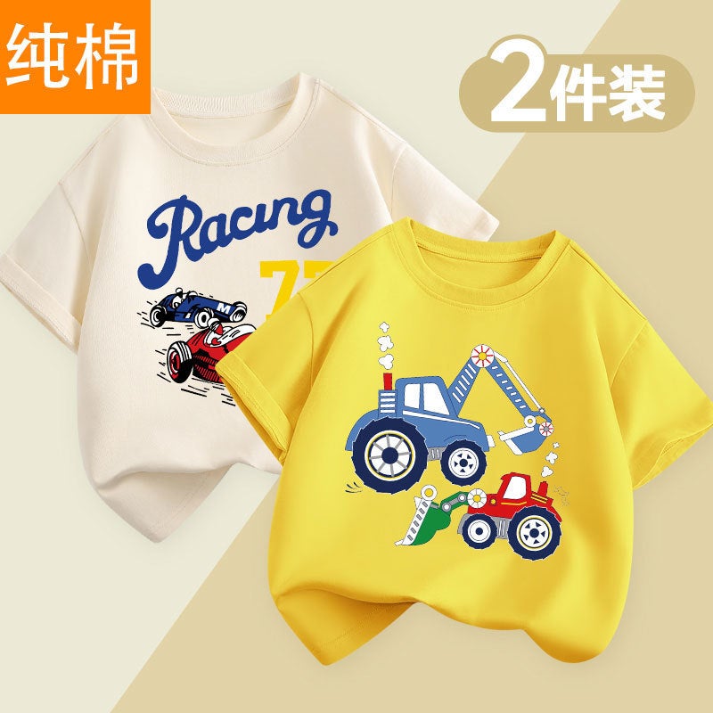 Boys T-Shirt Short-Sleeved Cotton Kidsren'S Summer Boys' Tops Baby Baby Summer Clothes Kidsren'S Clothing - Image 5