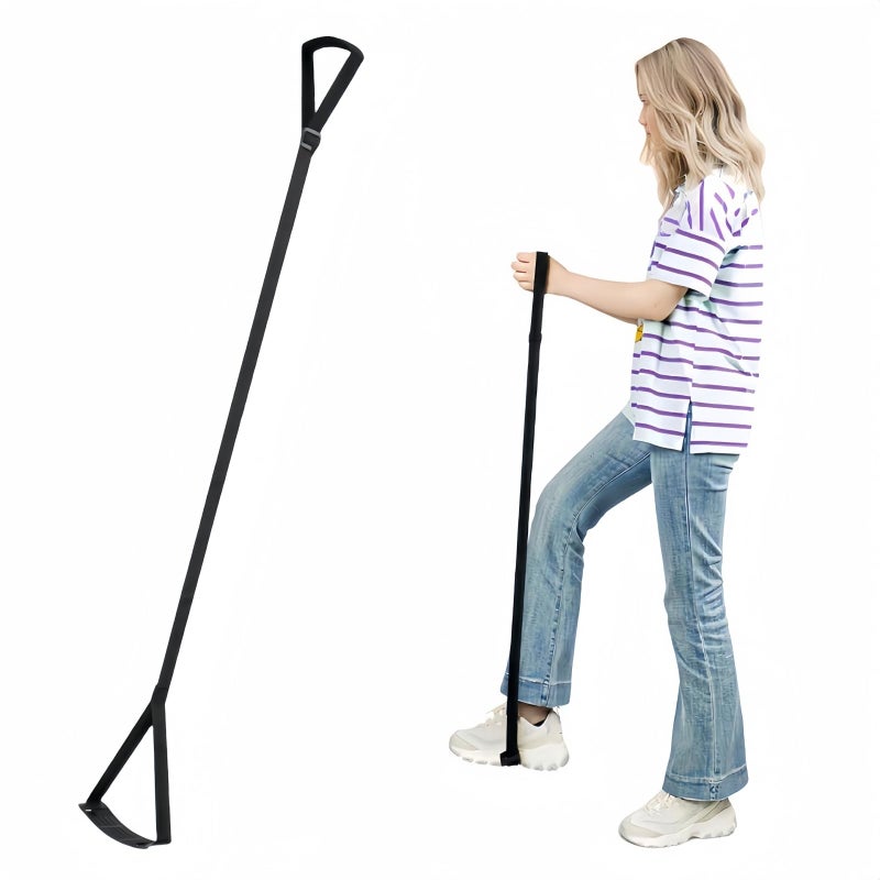 Eucredy Rigid Leg Lifter For After Knee Surgery  Extra Long Leg Lifters For Elderly  Adjustable Leg Lifter Strap For After Hip Replacement  Limited Mobility  Foot Lifter Aid For Bed  Car  Wheelchair - Image 1