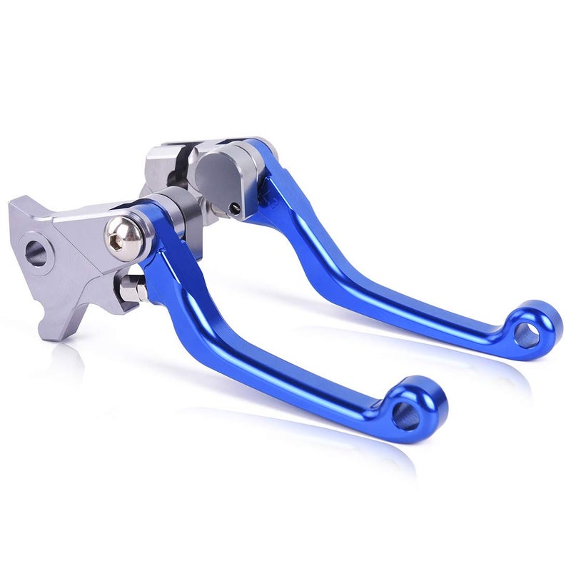Rawsomes Pivot Dirt Bike CNC Aluminum Brake Clutch Levers Compatible with Yamaha TTR 125L/LE TTR 225 XT660R XTZ660 DT50 DT80 XTZ125 XT350 DT125 TW125 YP250 Blue