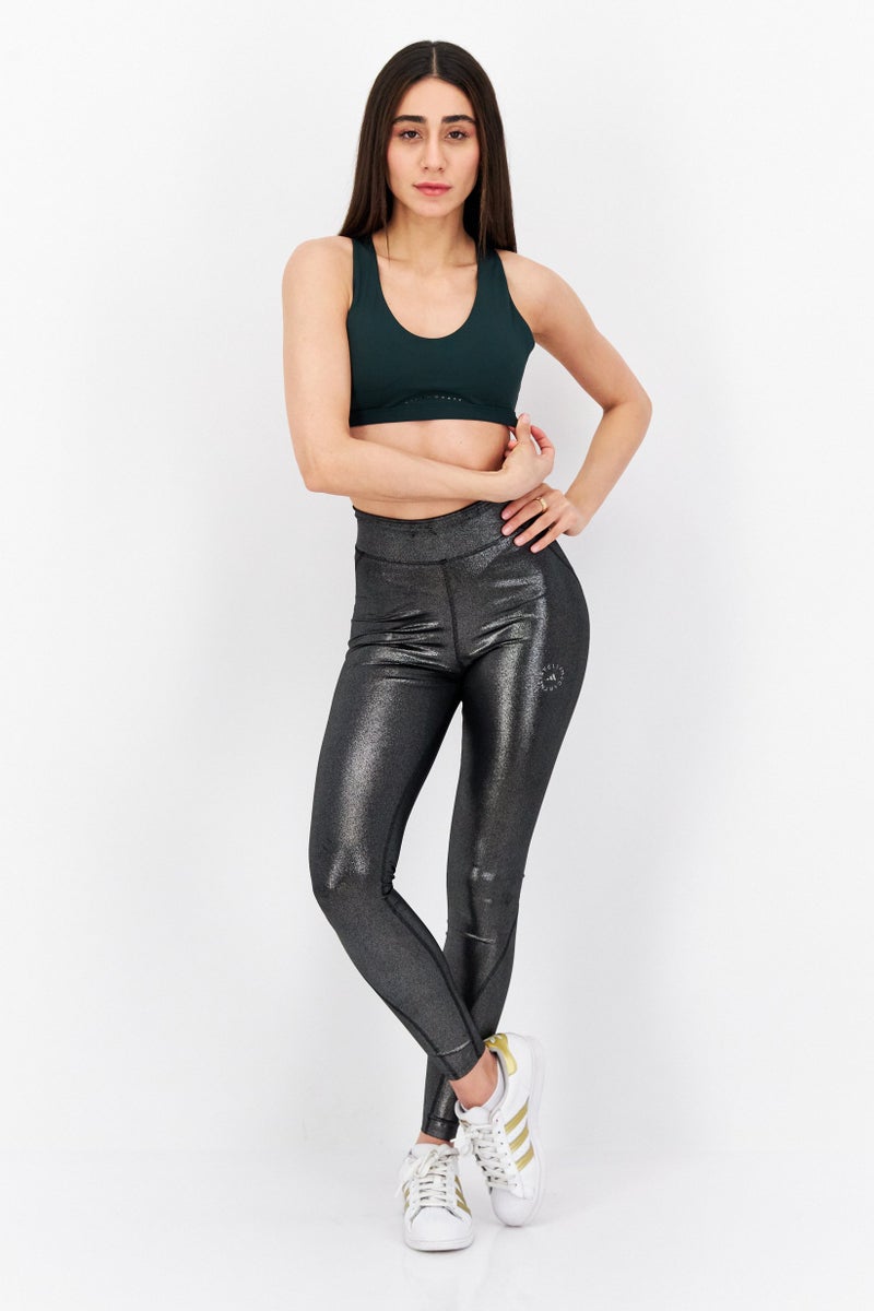 Adidas Women Padded Training Medium Support EQT Sports Bra, Green - Image 4