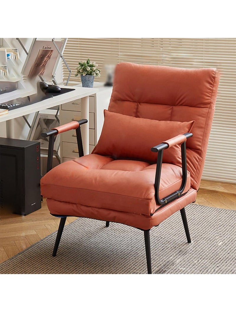 GT-Wheel Folding Sofa Recliner Arm Chair Convertible Sofa Bed Sleeper Chair 5 Position Adjustable Backrest - Image 1