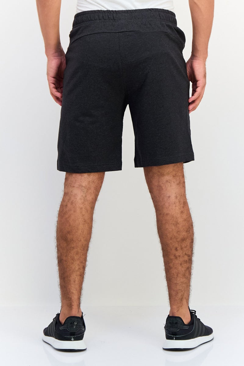 PUMA شورتات خارجية ضيقة للرجال بشعار العلامة التجارية، رمادي داكن - Image 2