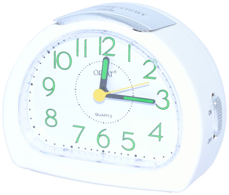 Orpat Beep Alarm Clock (White, TBZL-367) - Image 5