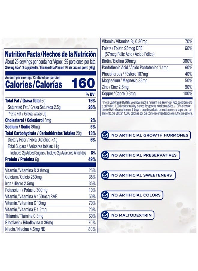 Enfagrow PREMIUM Toddler Nutritional Drink, Made with Real Milk, Brain-Building Omega-3 DHA, Nutrients and Prebiotics for Growth & Immune Support, Non-GMO, Toddler Milk Powder, 32 Oz Can, 6 Count - Image 4