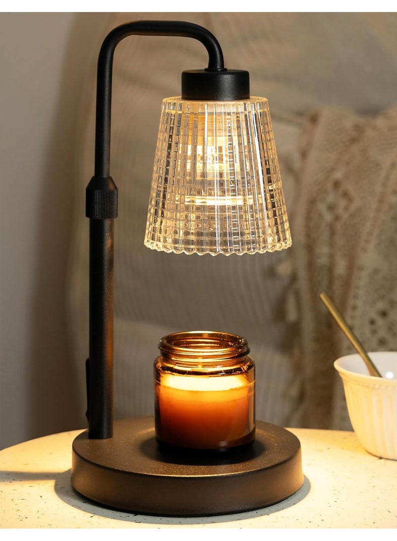 Candle Heating Lamp with Timer Dimmable, Adjustable Height, Housewarming Gift New Home Room Decoration, Birthday Gift for Lady Mom, Canister Candle Warming Wax Lamp with 2  Bulbs - Image 1