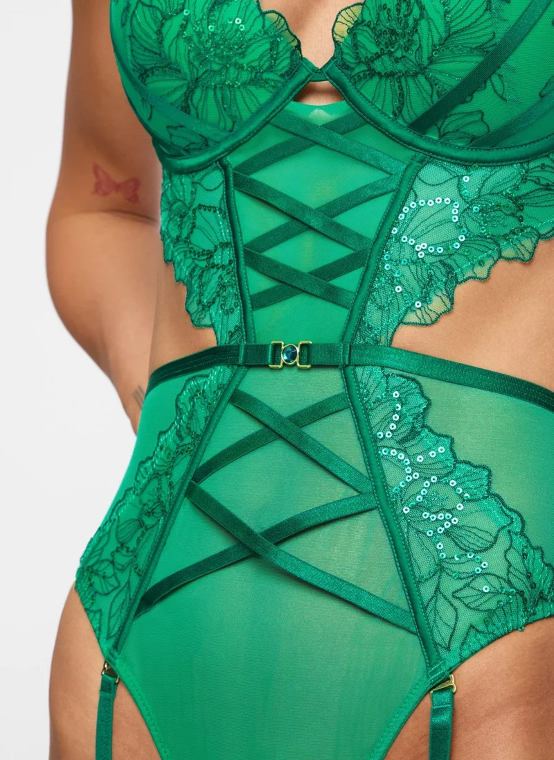 Ann Summers Divine Temptation Padded Body Mid Green
