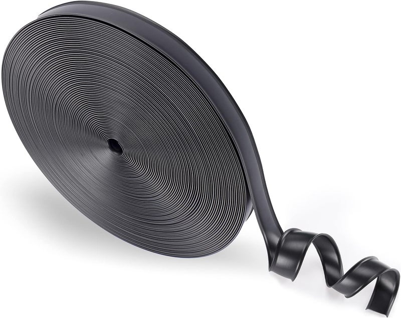 MADHOLLY RV Trim Molding Insert - 1" Heavy-Duty Vinyl Weather Stripping for RVs (Black, 100ft) - Image 1
