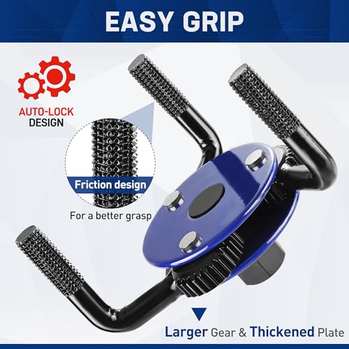 WORKPRO Universal Oil Filter Wrench & Removal Tool, Adjustable Oil Filter Change Set, Ideal for Engine, Conduit, & Fittings - Image 4