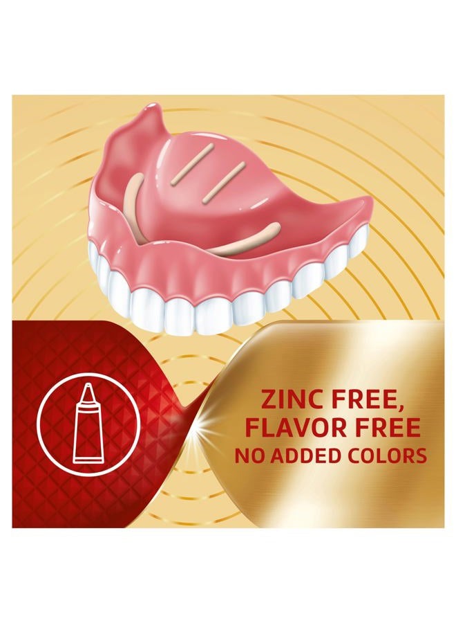 SUPER POLIGRIP Poligrip Power Max Power Hold plus Seal Denture Adhesive Cream, Denture Cream for Secure Hold and Food Seal, Flavor Free - 2.2 oz - Image 4