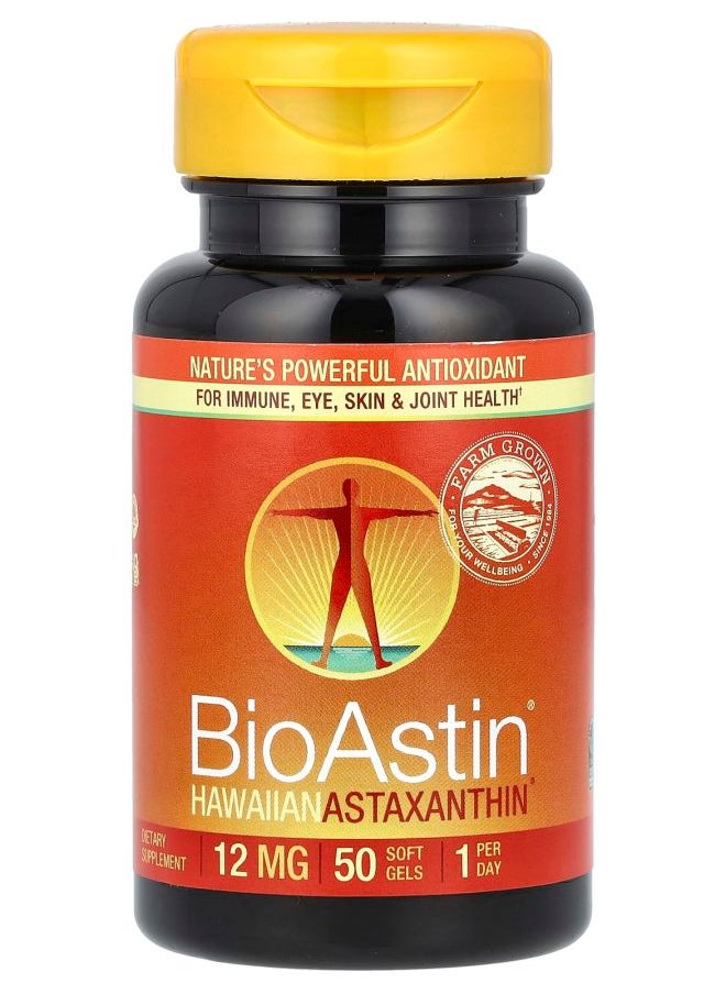 Nutrex Hawaii - BioAstin Hawaiian Astaxanthin 12 mg 50 Soft Gels - Image 1